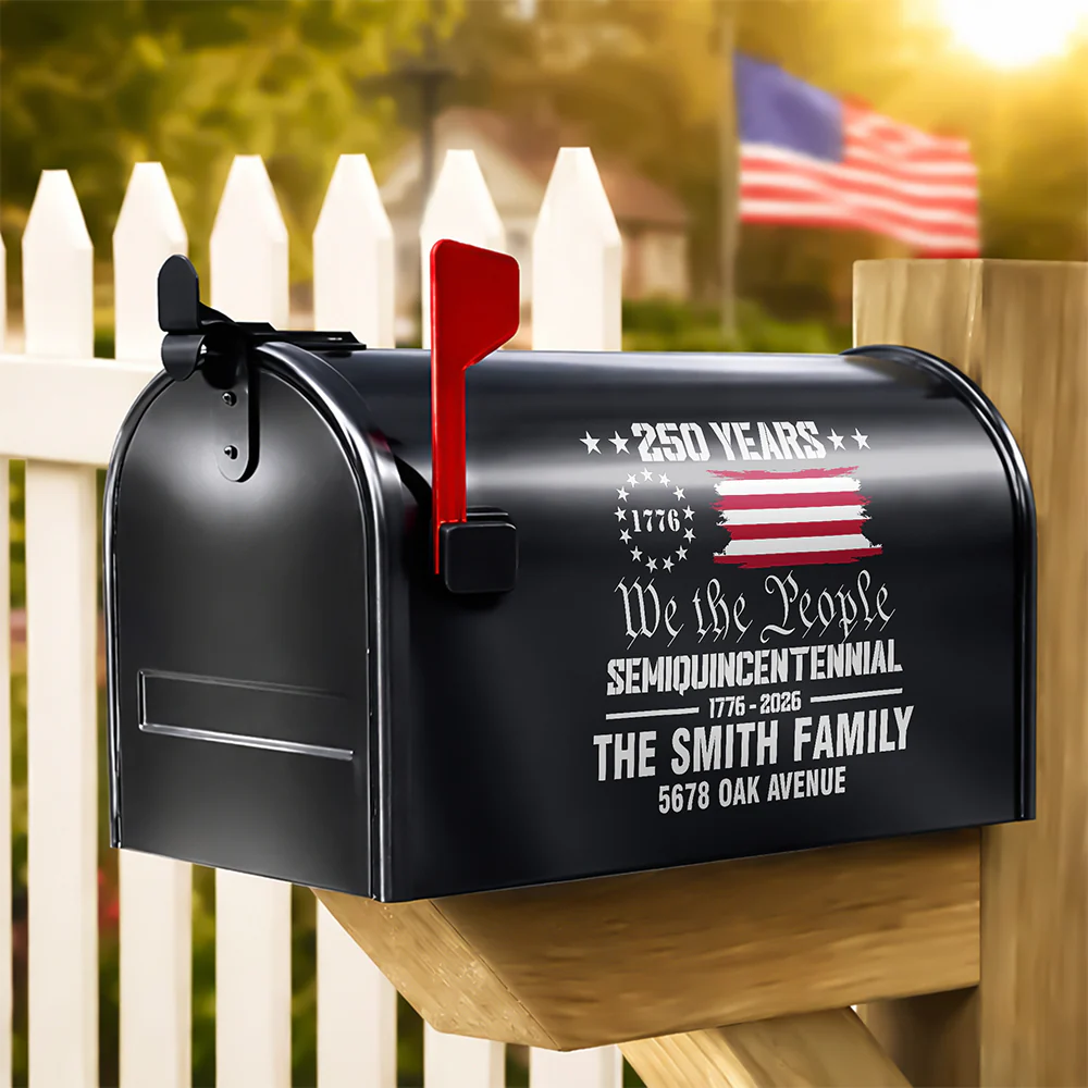 America 250th Anniversary We The People Personalized Mailbox Decal HA75 898994 - Image 2