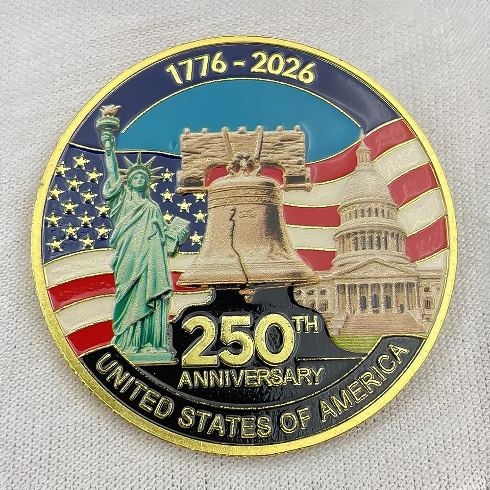 American 250th Anniversary - United States of America Commemorative Challenge Coin HA75 920220 - Image 5