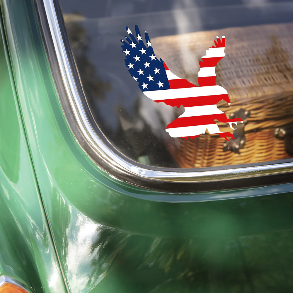 American Eagle USA Flag Car Window Decal Sticker HA75 898496 - Image 4