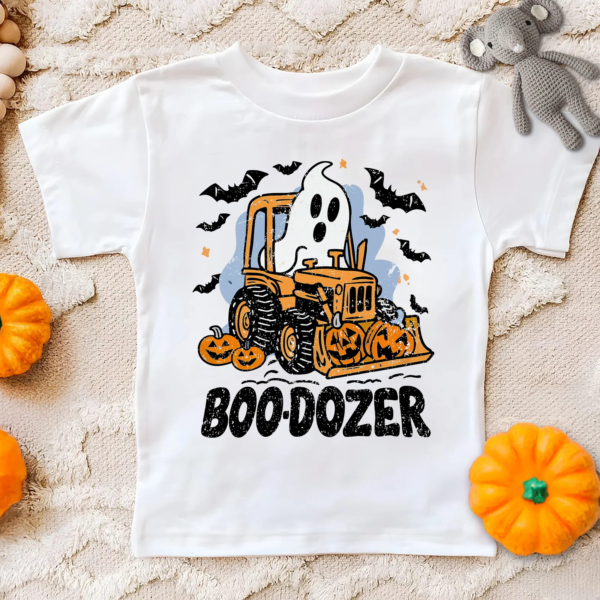 Boo-Dozer Funny Halloween Kid Shirt HA75 897538 - Image 6