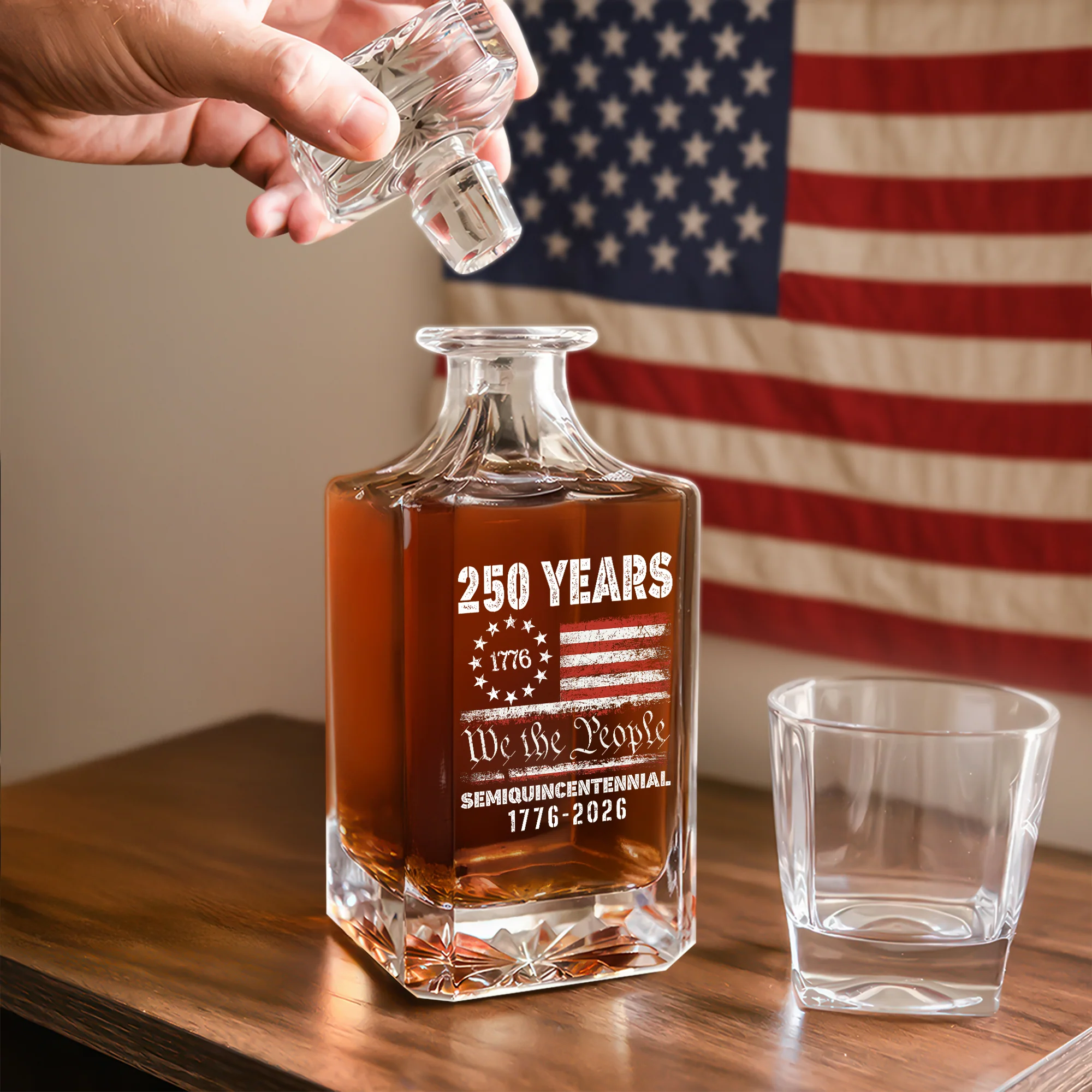 Celebrate Our America 250th Anniversary United States Semiquincentennial Decanter HA75 897412 - Image 2