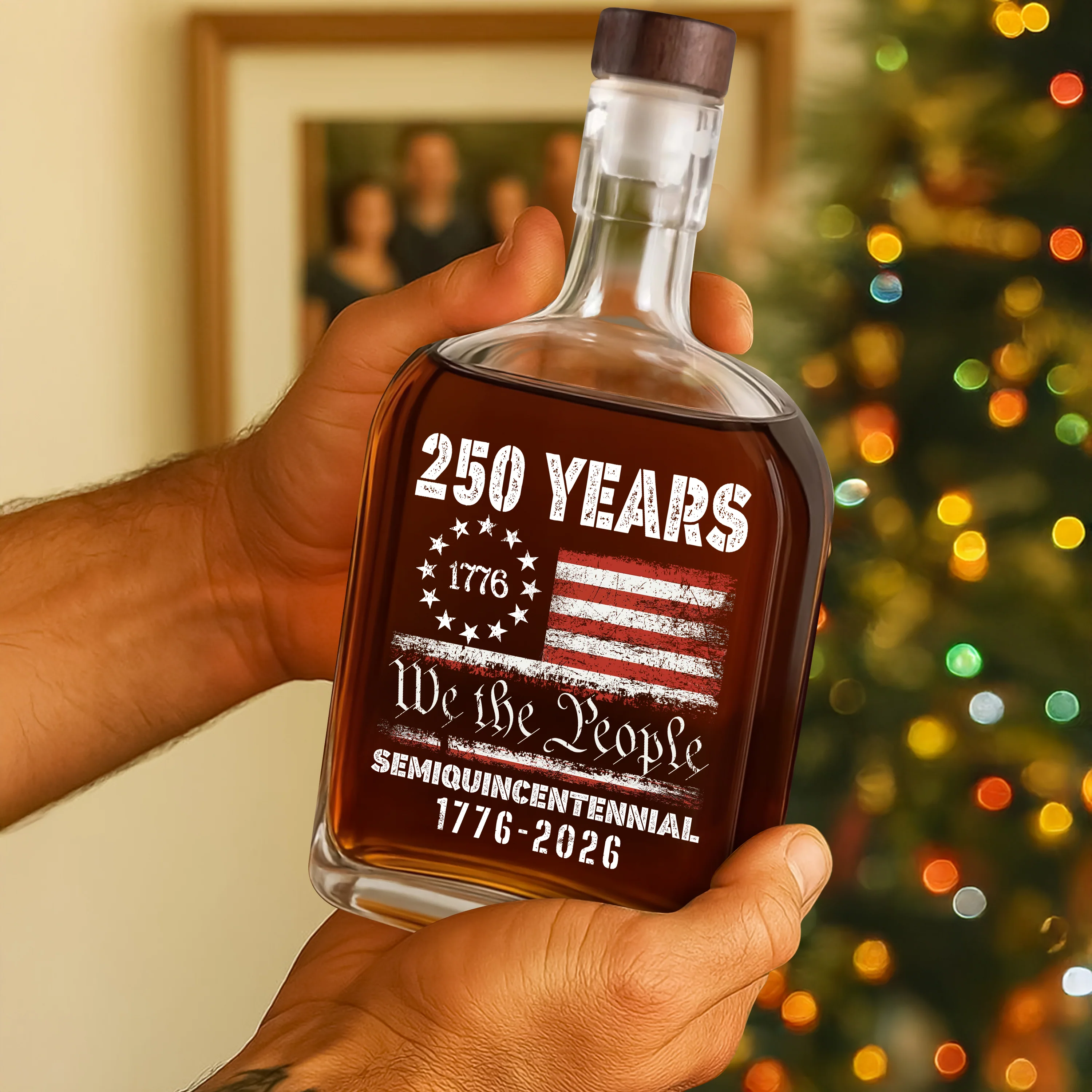 Celebrate Our America 250th Anniversary United States Semiquincentennial Whiskey Bottle HA75 897408 - Image 3