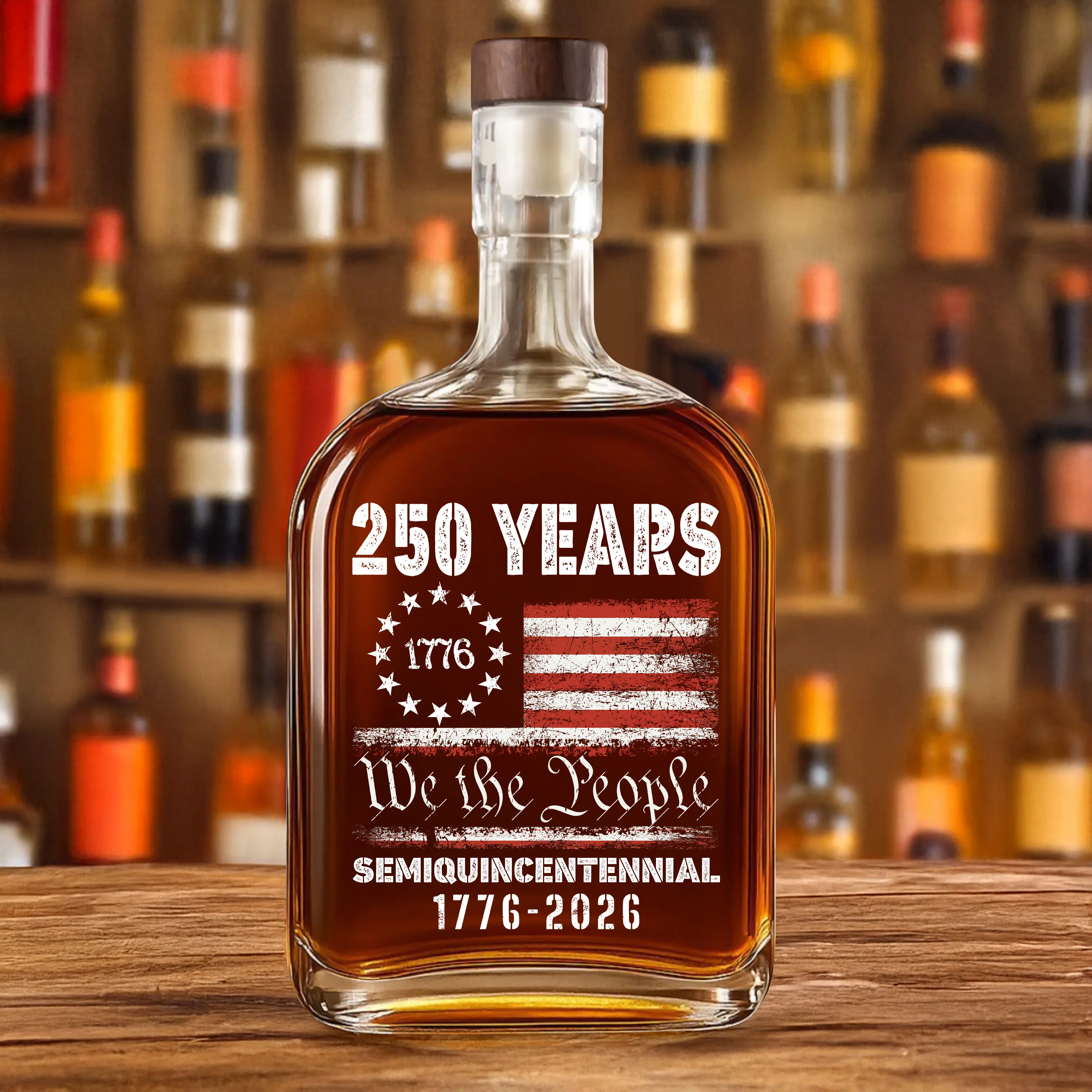 Celebrate Our America 250th Anniversary United States Semiquincentennial Whiskey Bottle HA75 897408 - Image 5