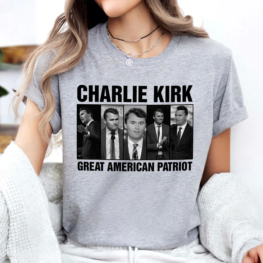 Charlie Kirk Great American Patriot Bright Shirt HA75 64474 - Image 2