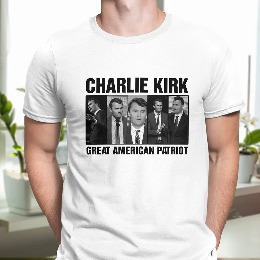 Charlie Kirk Great American Patriot Bright Shirt HA75 64474 - Image 8