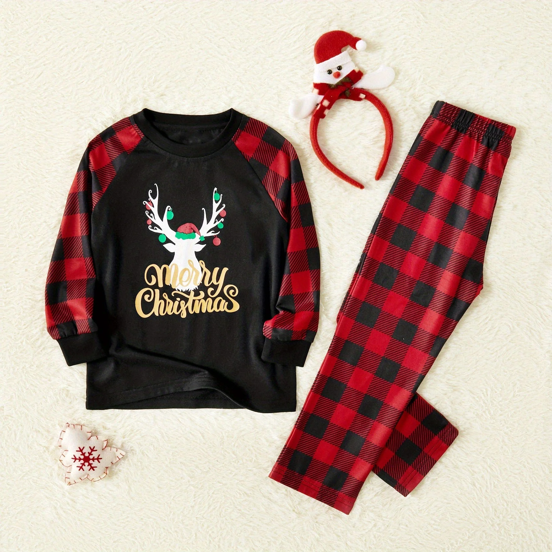Cozy Family Matching Crew Neck Long Sleeve Sets Christmas Gift HA75 - Image 12