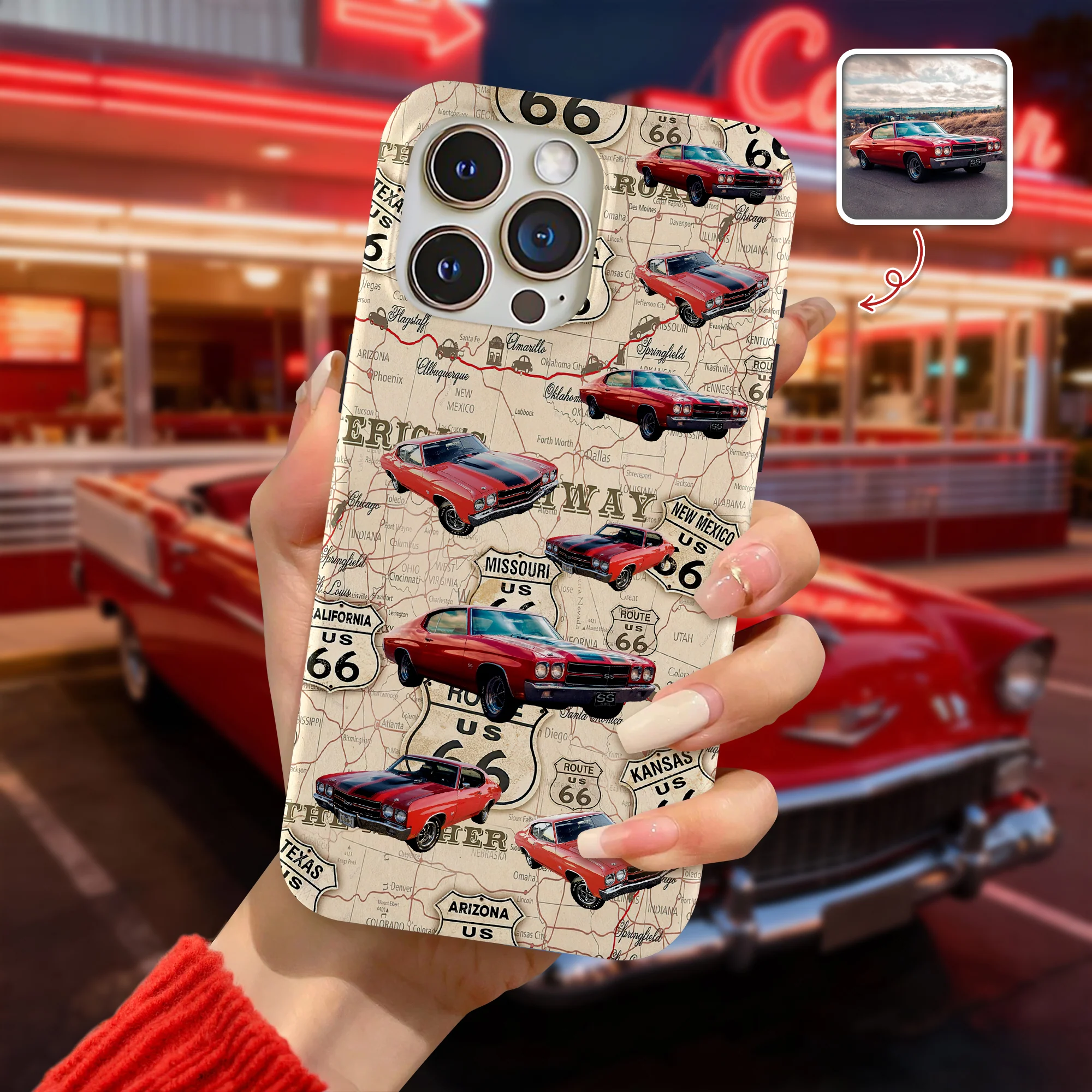 Custom Car Photo Phone Case For Car Lovers HA75 920232 - Image 2
