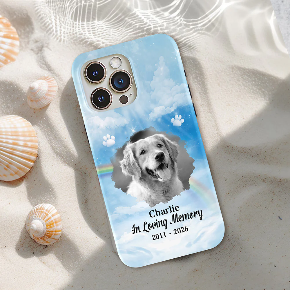 Custom Dog Cat Photo In Loving Personalized Pet Memorial Phone Case HA75 920502 - Image 3