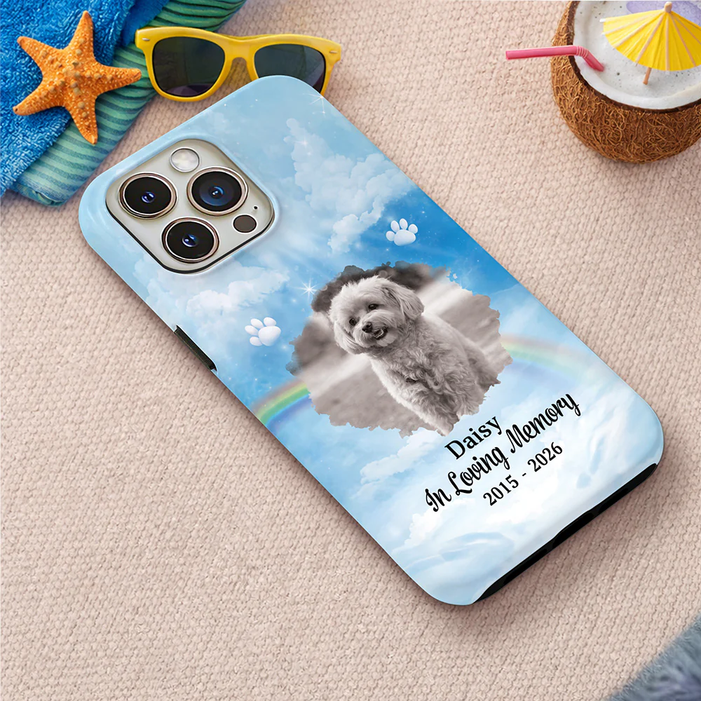 Custom Dog Cat Photo In Loving Personalized Pet Memorial Phone Case HA75 920502 - Image 6