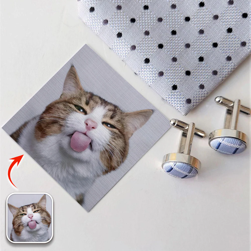 Custom Dog Cat Photo Tie Patch For Men Gift For Pet Lovers HA75 897898 - Image 2