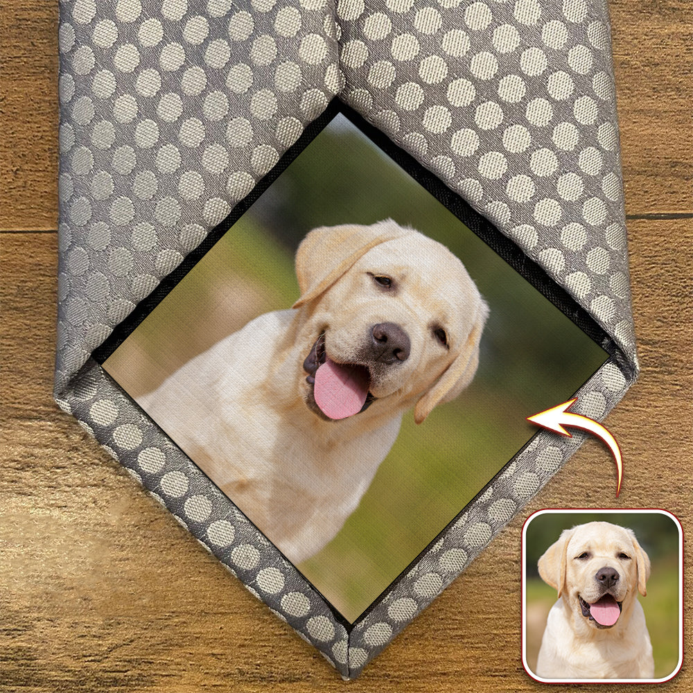 Custom Dog Cat Photo Tie Patch For Men Gift For Pet Lovers HA75 897898 - Image 6