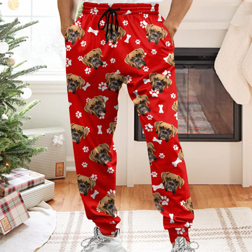 Custom Dog Cat Photo With Colorful Background Pants Christmas Gift TA29 HA75 889957 - Image 5
