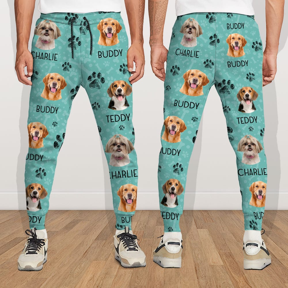 Custom Dog Photo With Paw Pattern Sweatpants TA29 889806 - Image 5