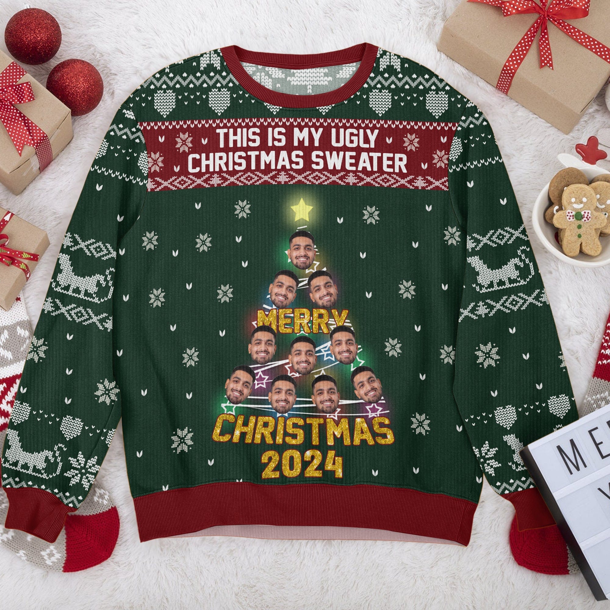 Custom Face This Is My Ugly Christmas Ugly Sweater HA75 891418 - Image 2