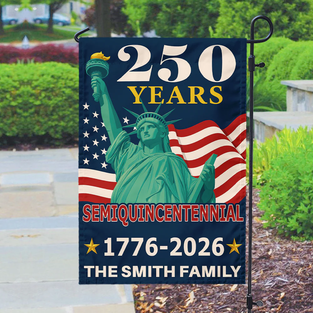 Custom Family Name 250 Years America 1776-2026 Semiquincentennial Garden Flag HA75 898324 - Image 8