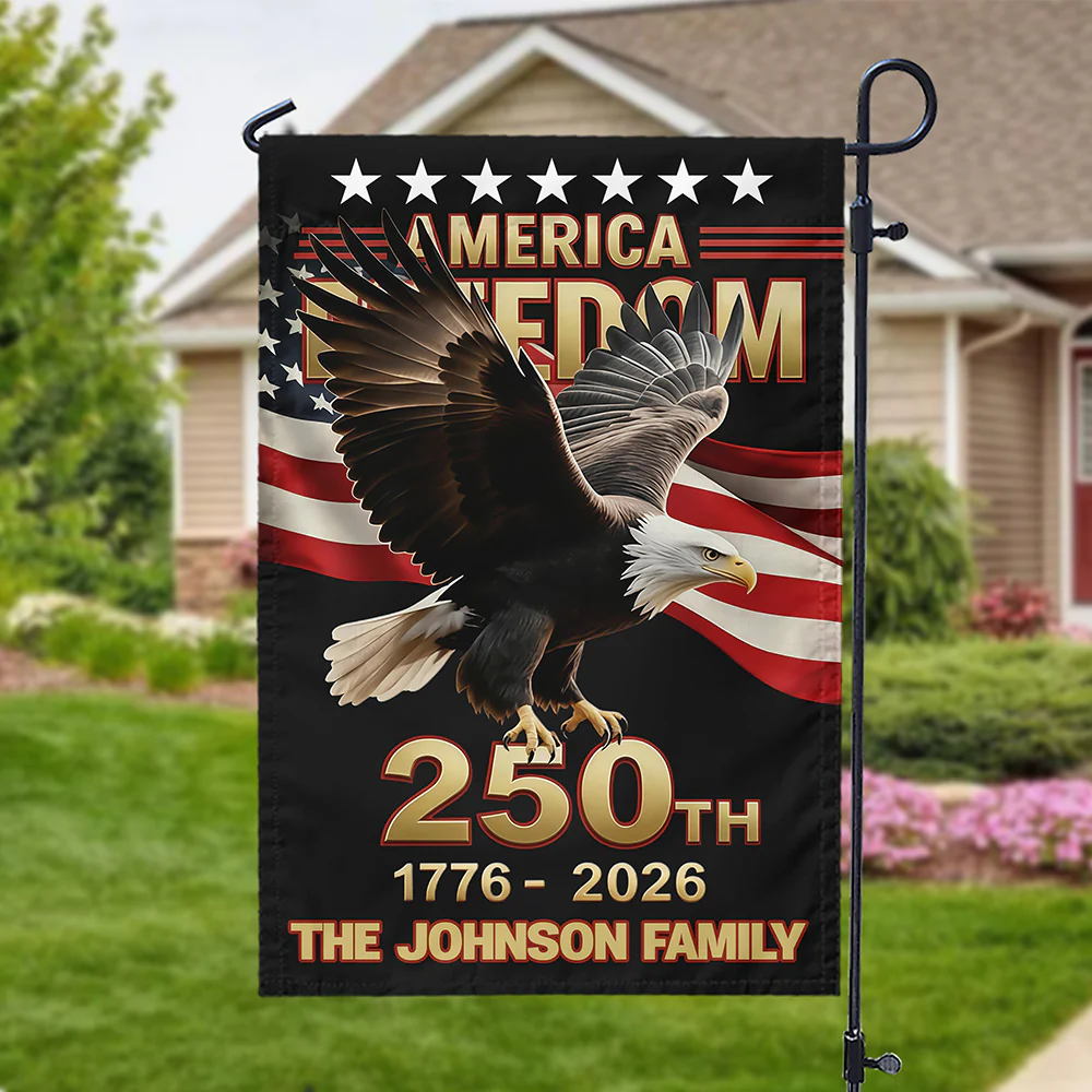 Custom Family Name 250th U.S. Independence Anniversary Personalized Garden Flag HA75 898772 - Image 7