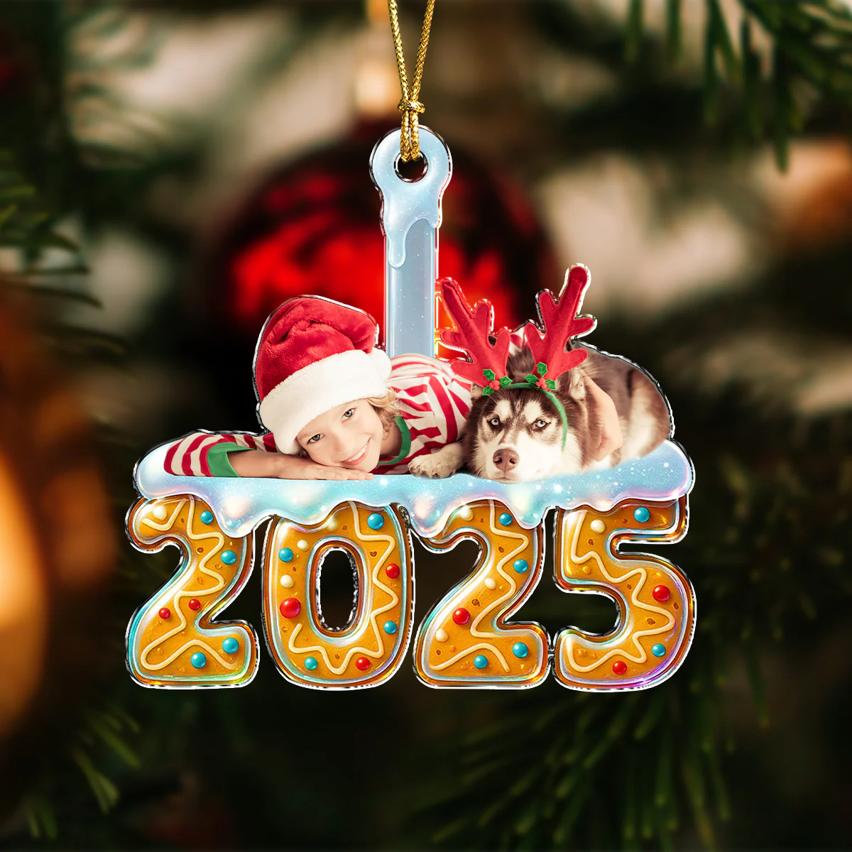 Custom Family Photo Acrylic Ornament Christmas Gifts HA75 897918 - Image 8