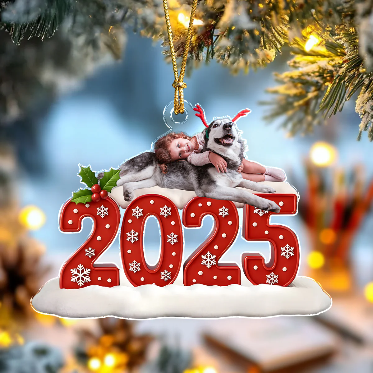 Custom Family Photo Acrylic Ornament Christmas Gifts For Dad, Mom, Grandpa, Grandma HA75 897928 - Image 6