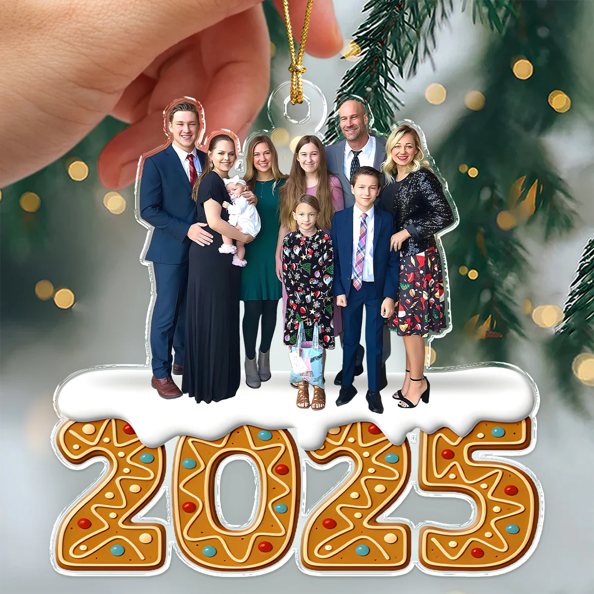 Custom Family Photo Acrylic Ornament Christmas Gifts HA75 897938 - Image 6