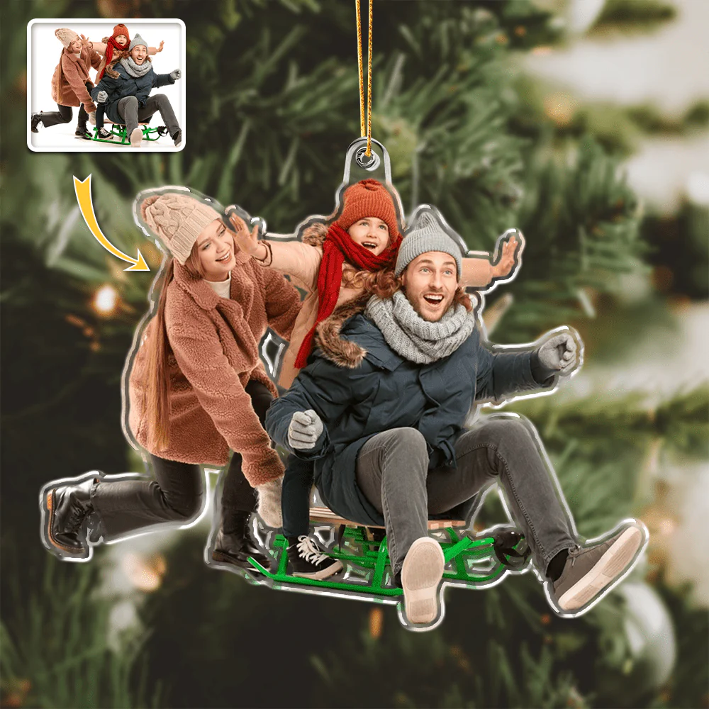 Custom Family Photo Gift For Grandparents Acrylic Ornament HA75 891034 - Image 2