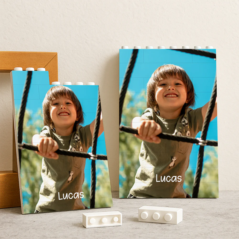 Custom Family Photo Rectangle Building Brick Blocks Father's Day Gift HA75 892386 - Image 5