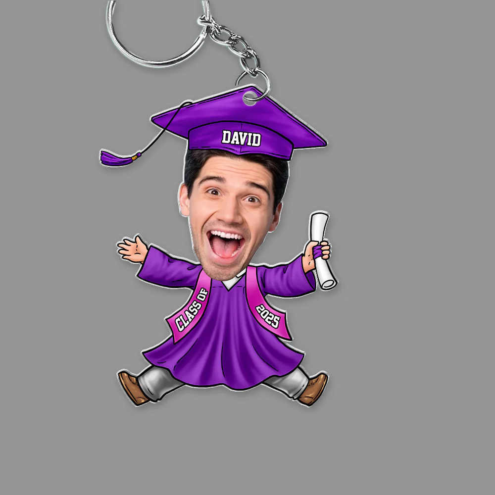 Custom Funny Face Class of 2025 Graduation Acrylic Keychain HA75 892006 - Image 8