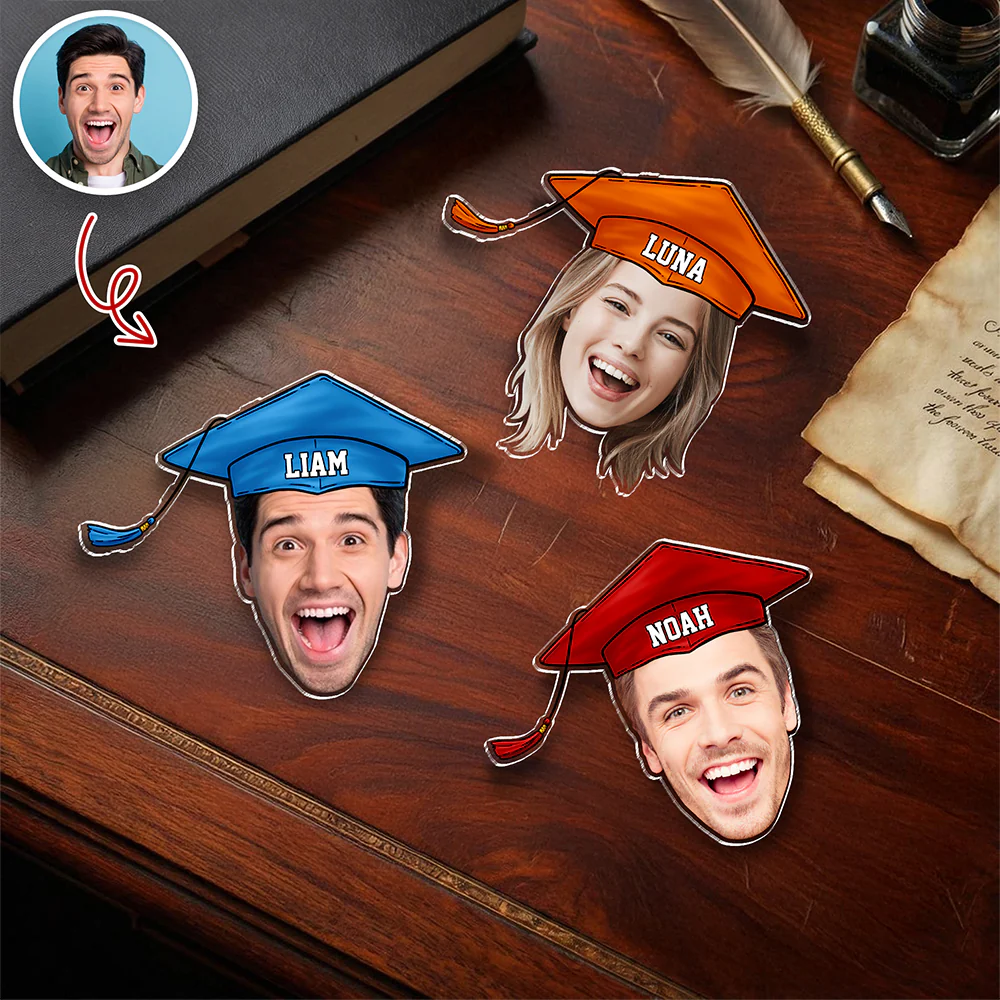 Custom Funny Face Class of 2026 Graduation Acrylic Pin HA75 921028 - Image 2