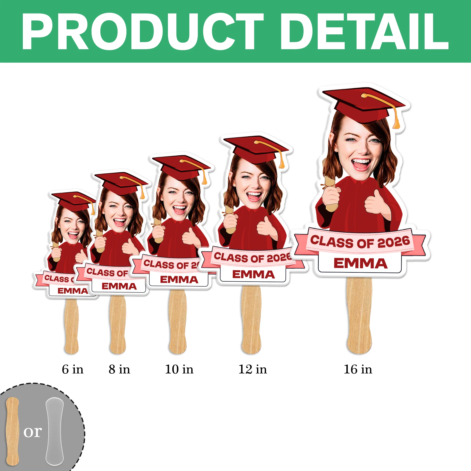 Custom Funny Face Class Of 2026 Graduation Face Fan Gift HA75 898604 - Image 6