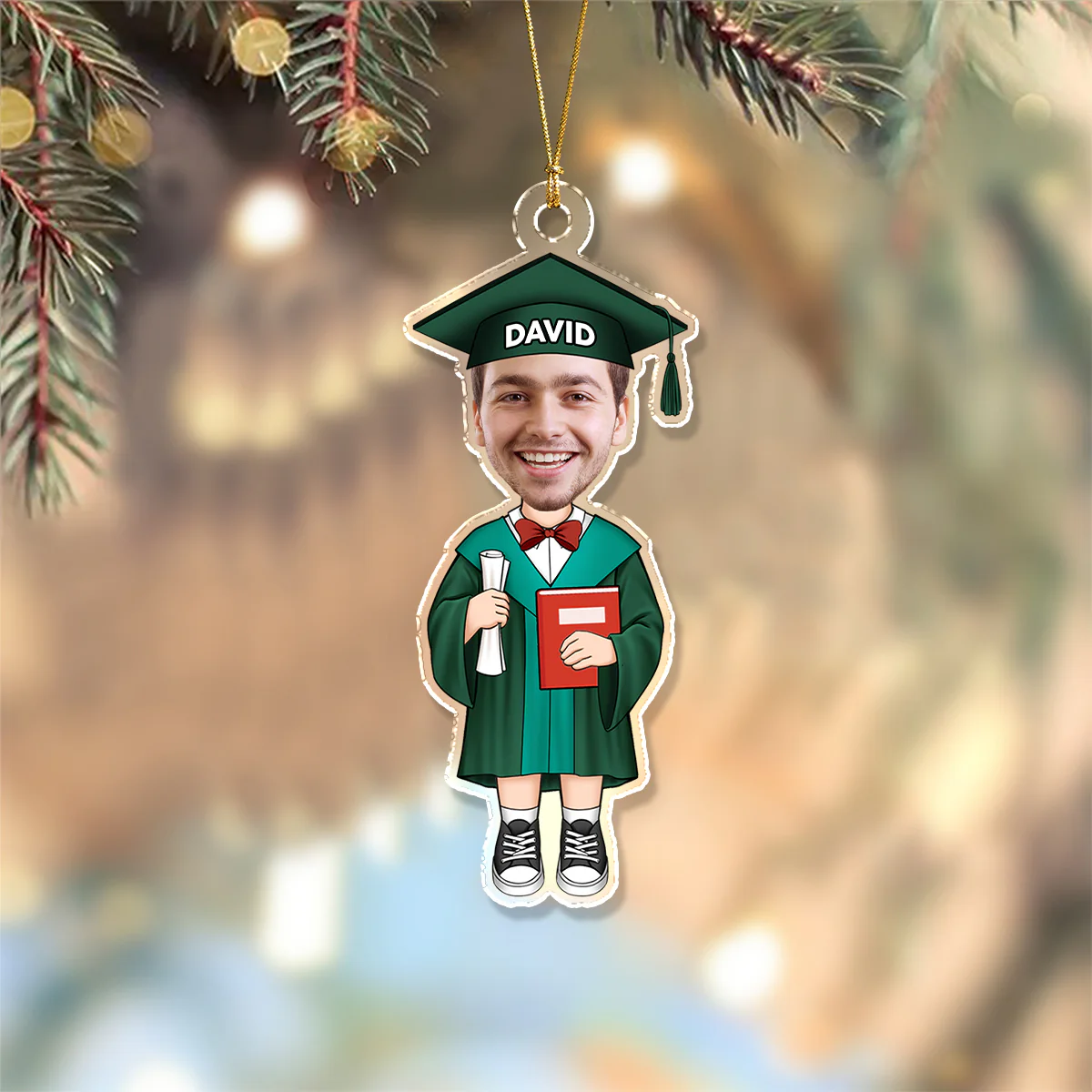 Custom Funny Face Graduation Acrylic Ornament Christmas Decoration HA75 892712 - Image 8