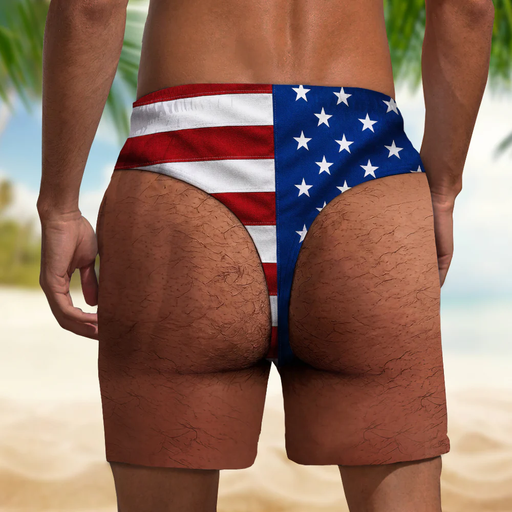 Custom Funny Patriotic Men Beach Short, Summer Vacation And Travel Gifts For Men HA75 921858 - Image 6