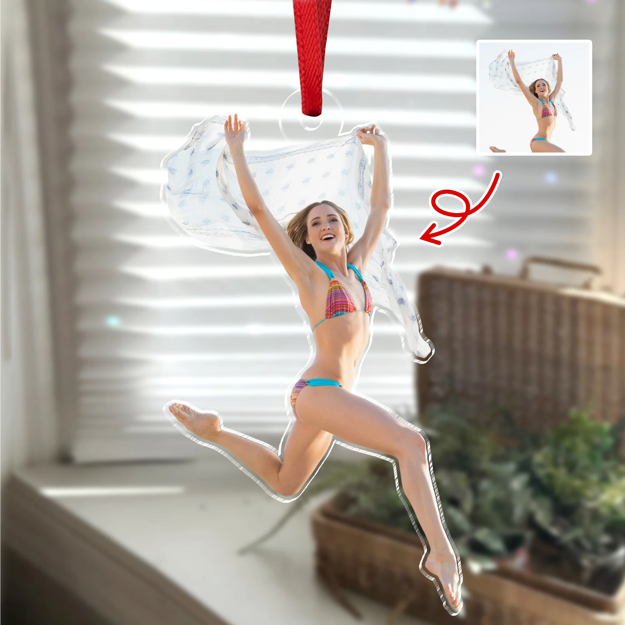Custom Funny Photo Christmas Acrylic Ornament Christmas Gift HA75 897828 - Image 8