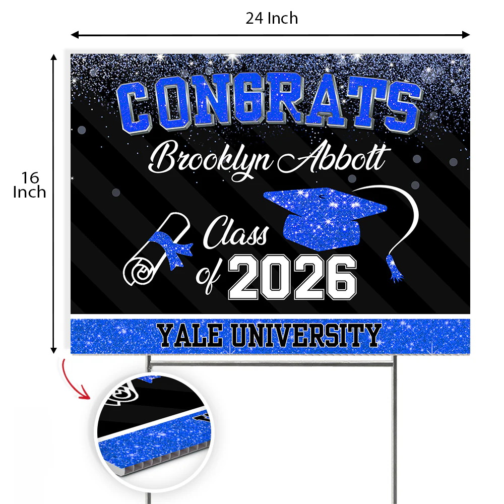 Custom Name Class Of 2026 Personalized Graduation Yard Sign HA75 920466 - Image 8