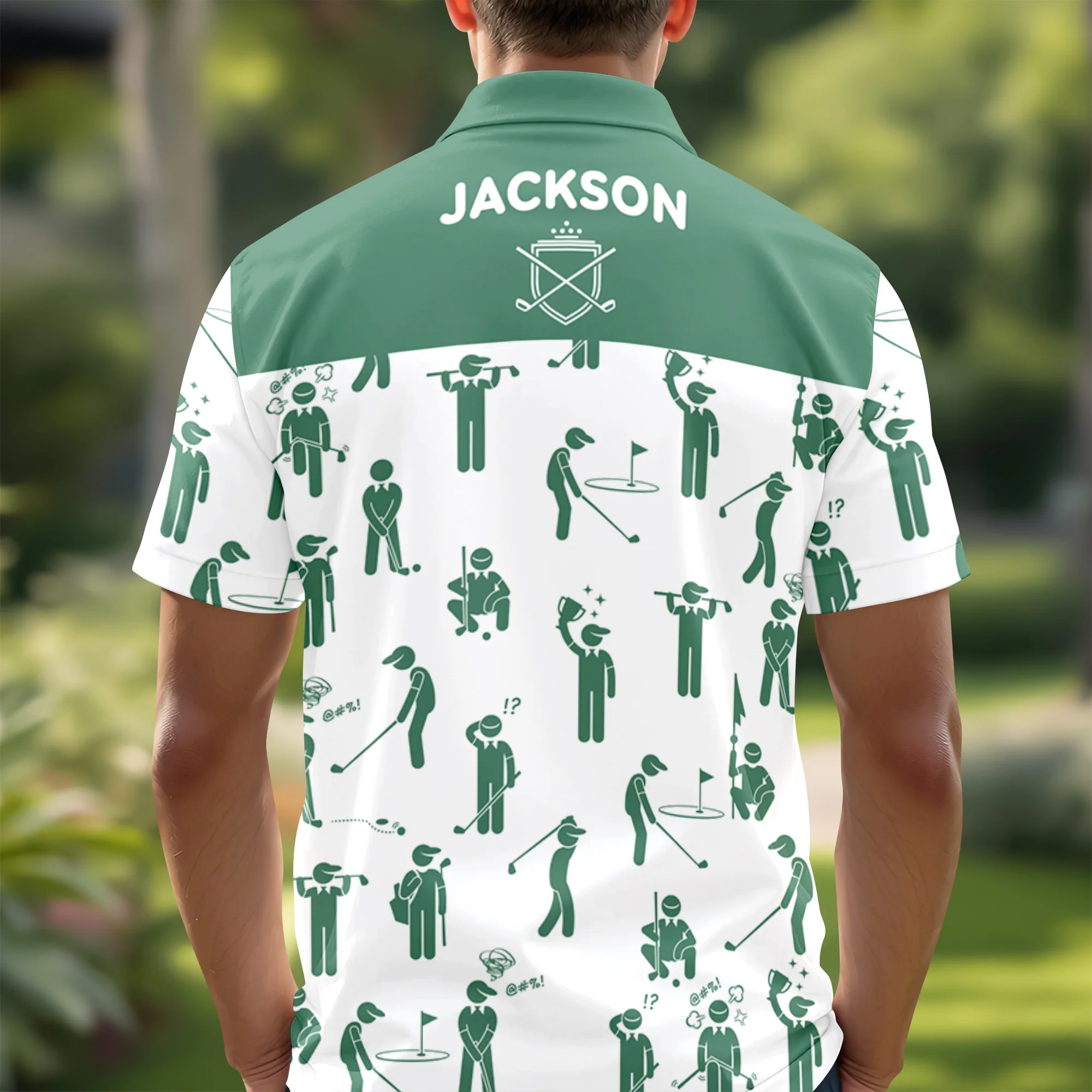 Custom Name Personalized Golf Ball Polo Shirt Gift For Golfer, Golf Lovers HA75 898580 - Image 2