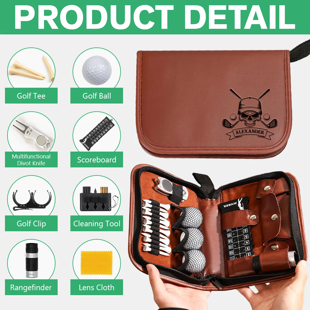 Custom Name Personalized Golf Skull Golf Gift Set Engraved Accessories for Golfer HA75 898676 - Image 7