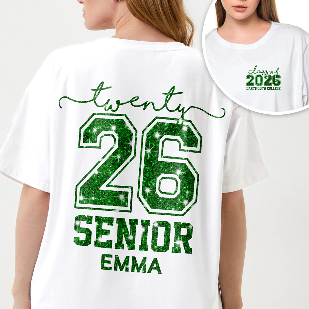 Custom Name Senior Class Of 2026 Graduation Back Front Shirt HA75 920490 - Image 3