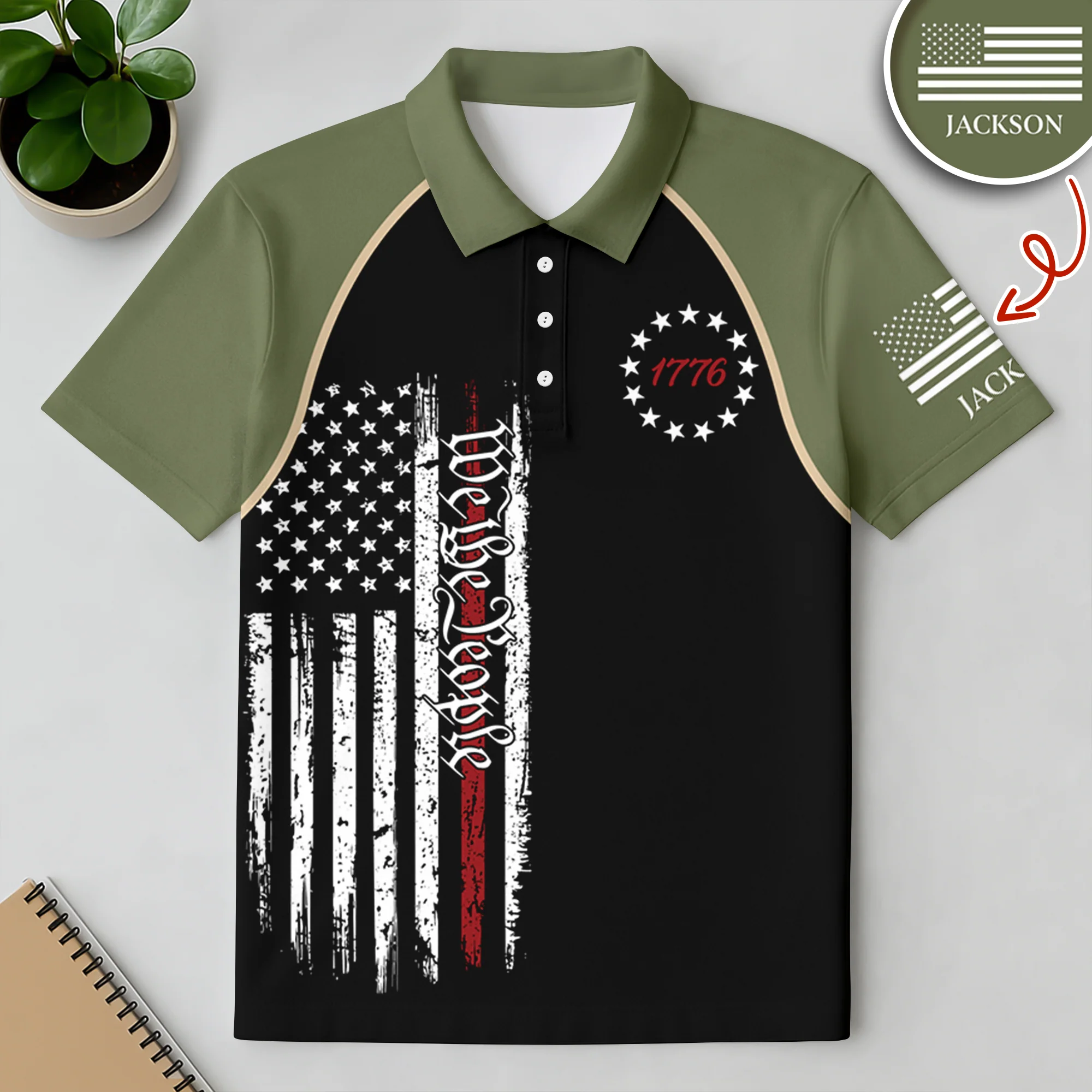 Custom Name We The People Personalized Polo Shirt HA75 920748 - Image 5