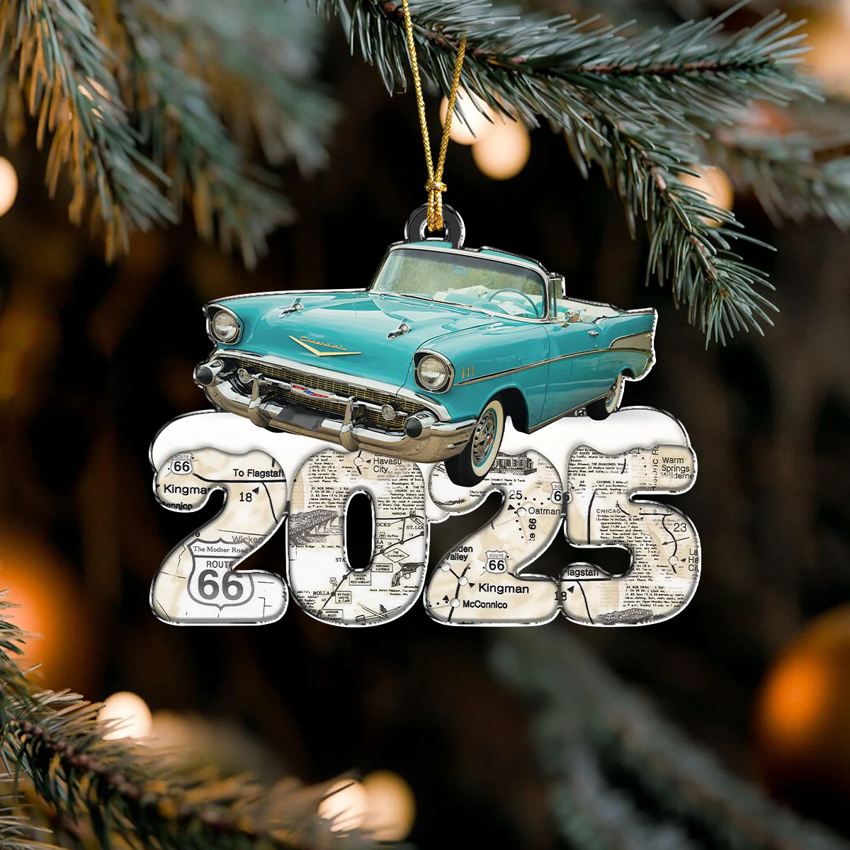 Custom Photo Acrylic Ornament Christmas Gifts For Car Lovers HA75 898198 - Image 4