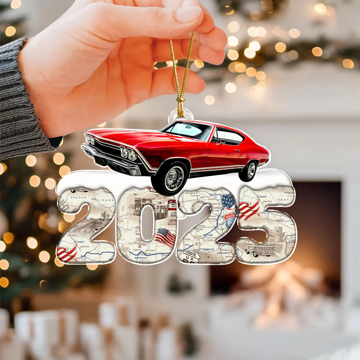 Custom Photo Acrylic Ornament Christmas Gifts For Car Lovers HA75 898198 - Image 5