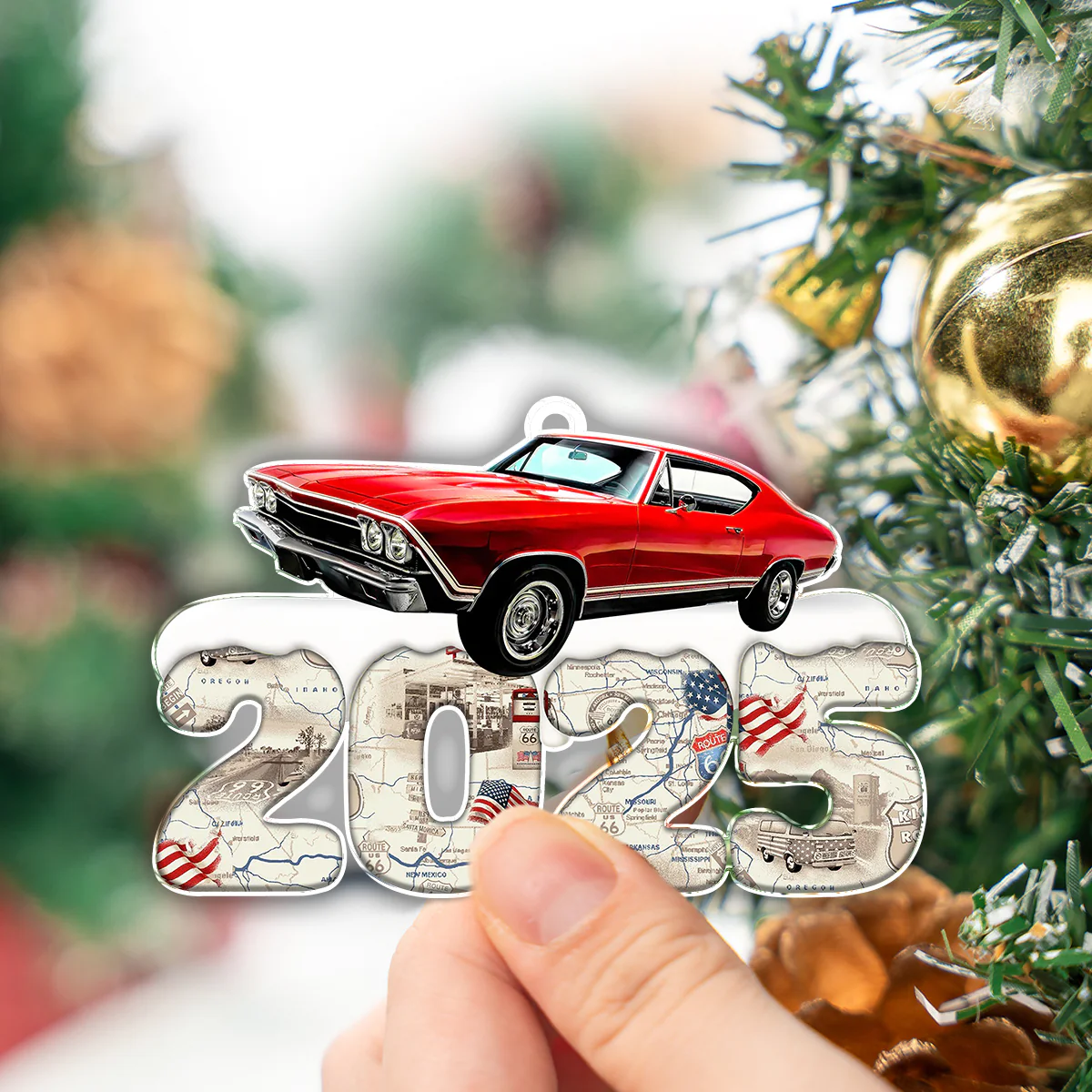 Custom Photo Acrylic Ornament Christmas Gifts For Car Lovers HA75 898198 - Image 8