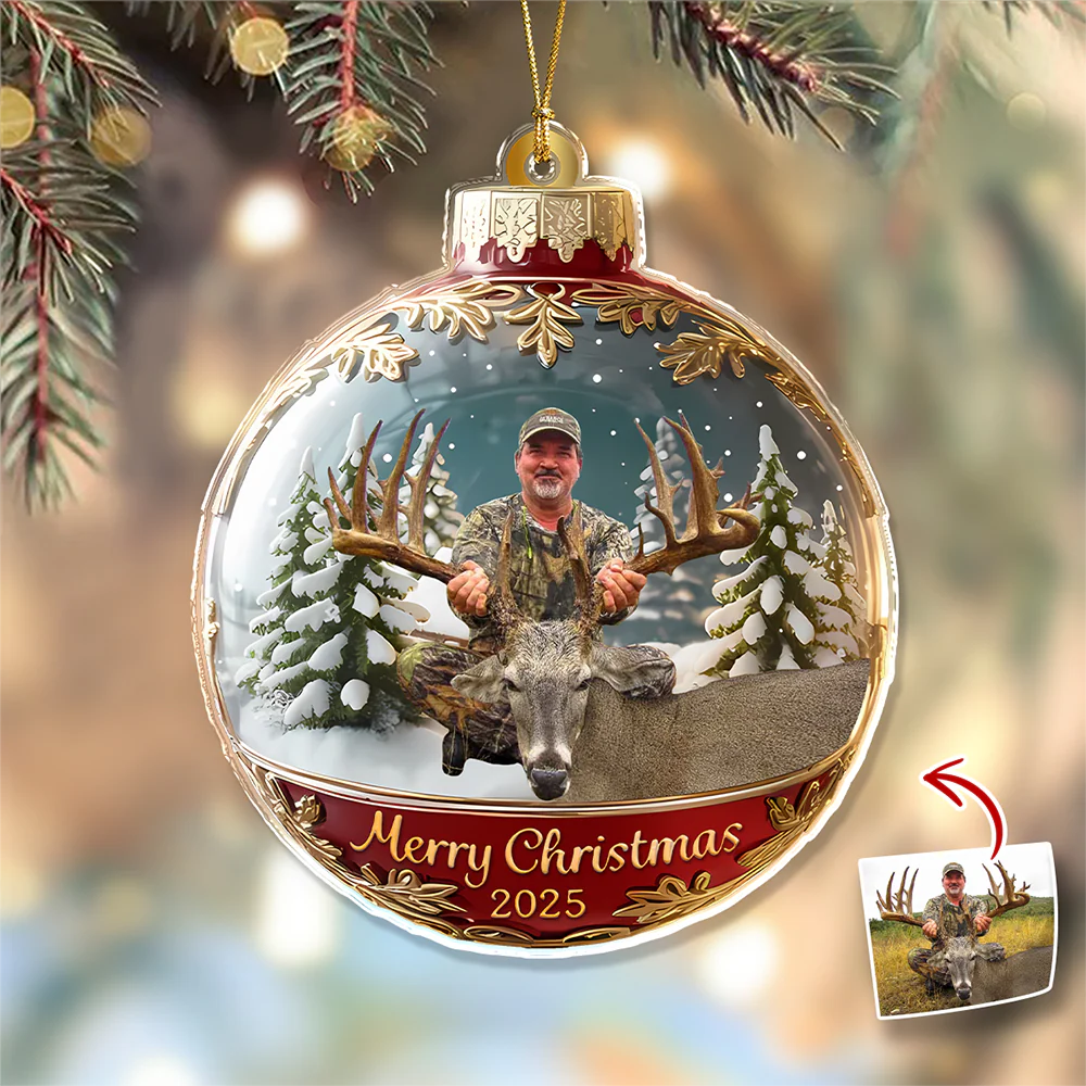 Custom Photo Acrylic Ornament Christmas Gifts For Deer Hunting Lovers HA75 898384 - Image 8