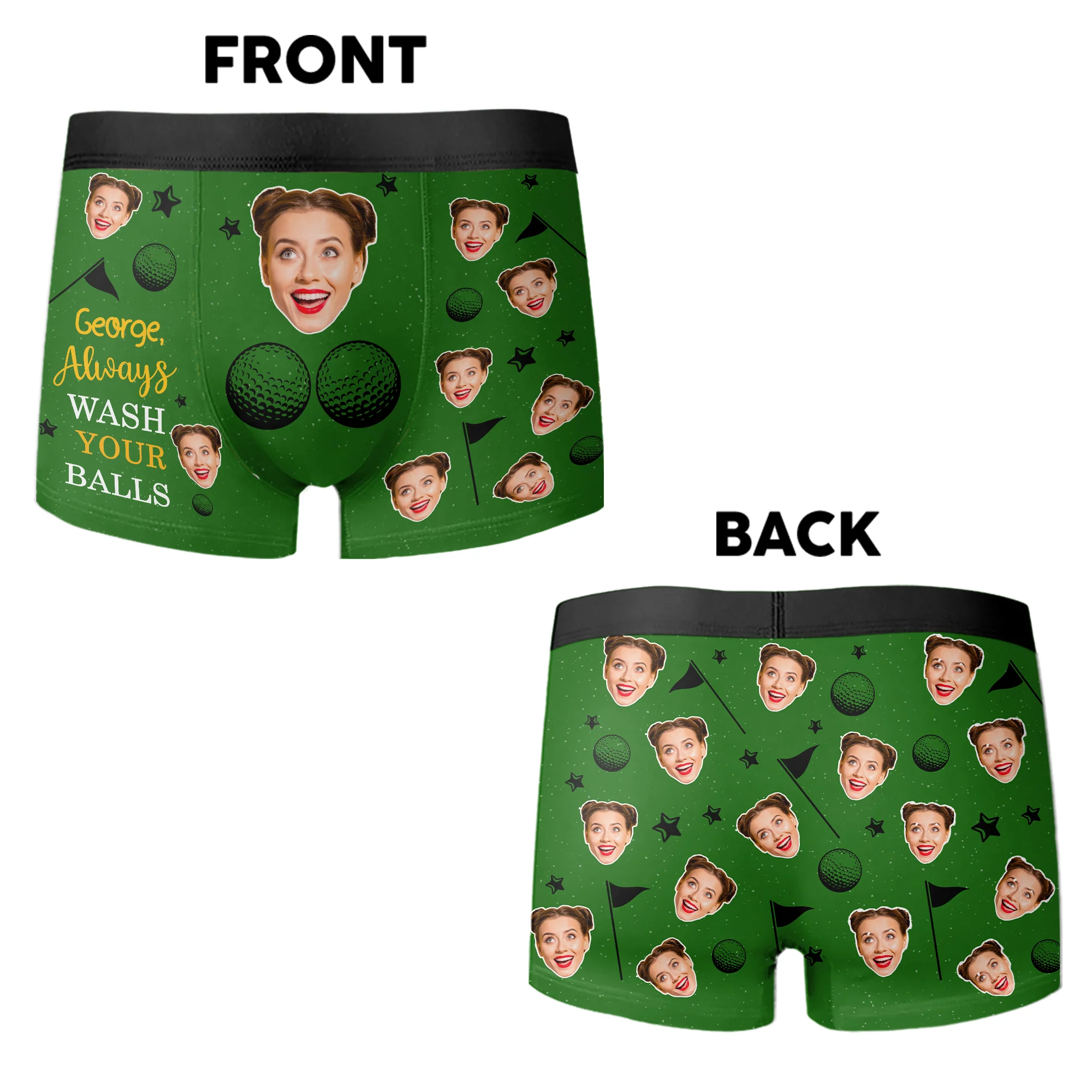 Custom Photo and Name Always Wash Your Balls Personalized Men's Boxer Briefs Valentine's Day For Golfers HA75 898738 - Image 5