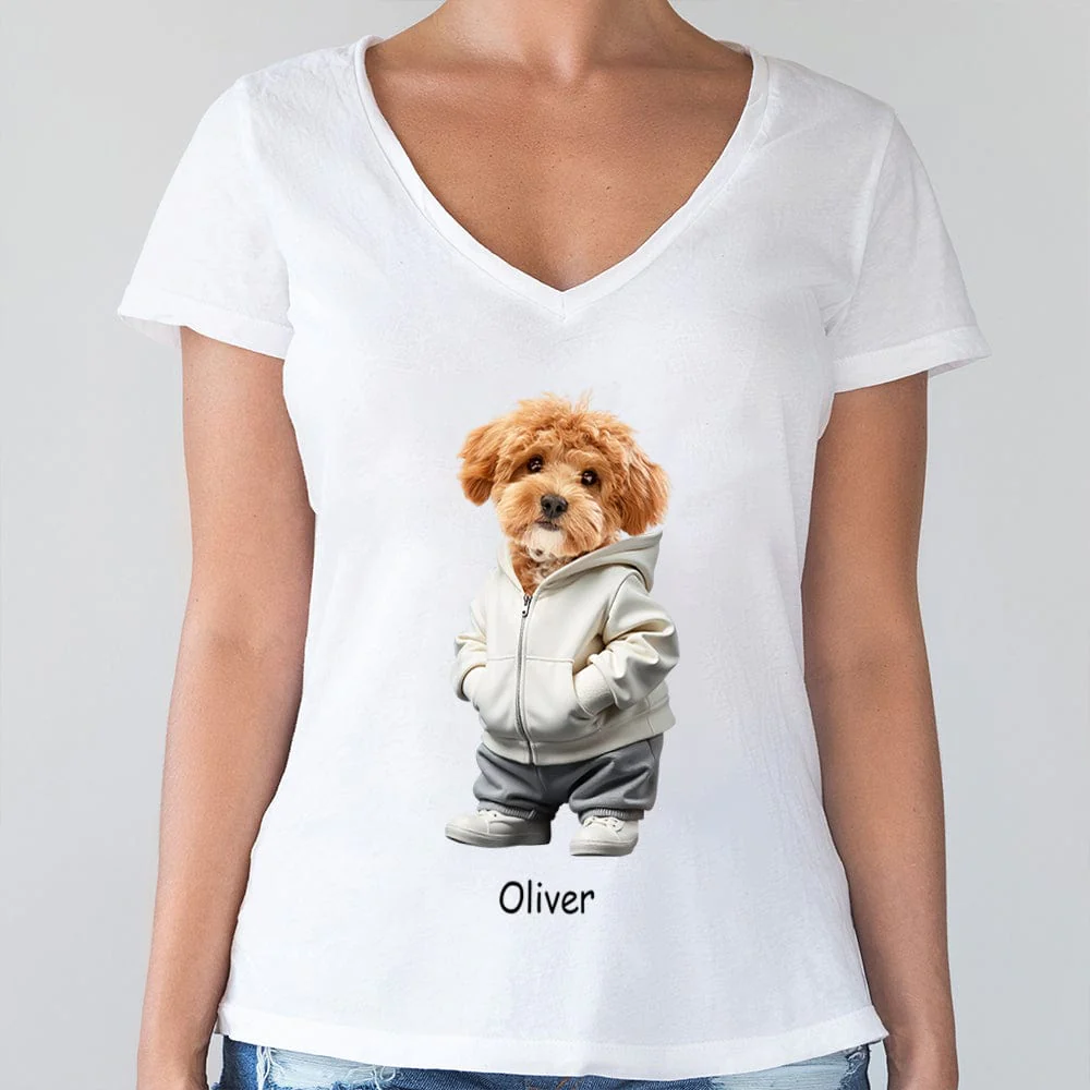 Custom Photo And Name Dog Cat Bright Shirt Gift For Dog Cat Pet Lover HA75 891848 - Image 6