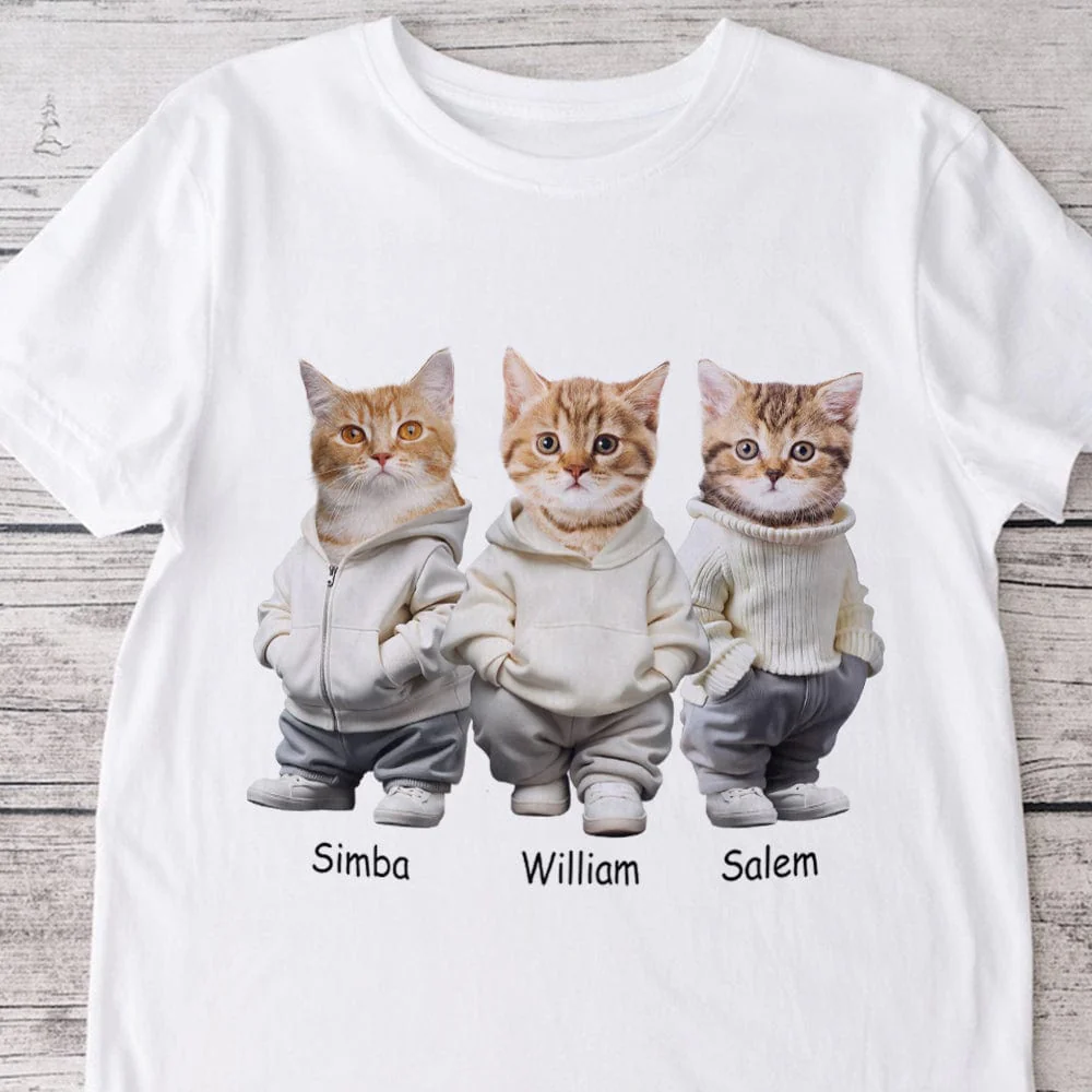 Custom Photo And Name Dog Cat Bright Shirt Gift For Dog Cat Pet Lover HA75 891848 - Image 8