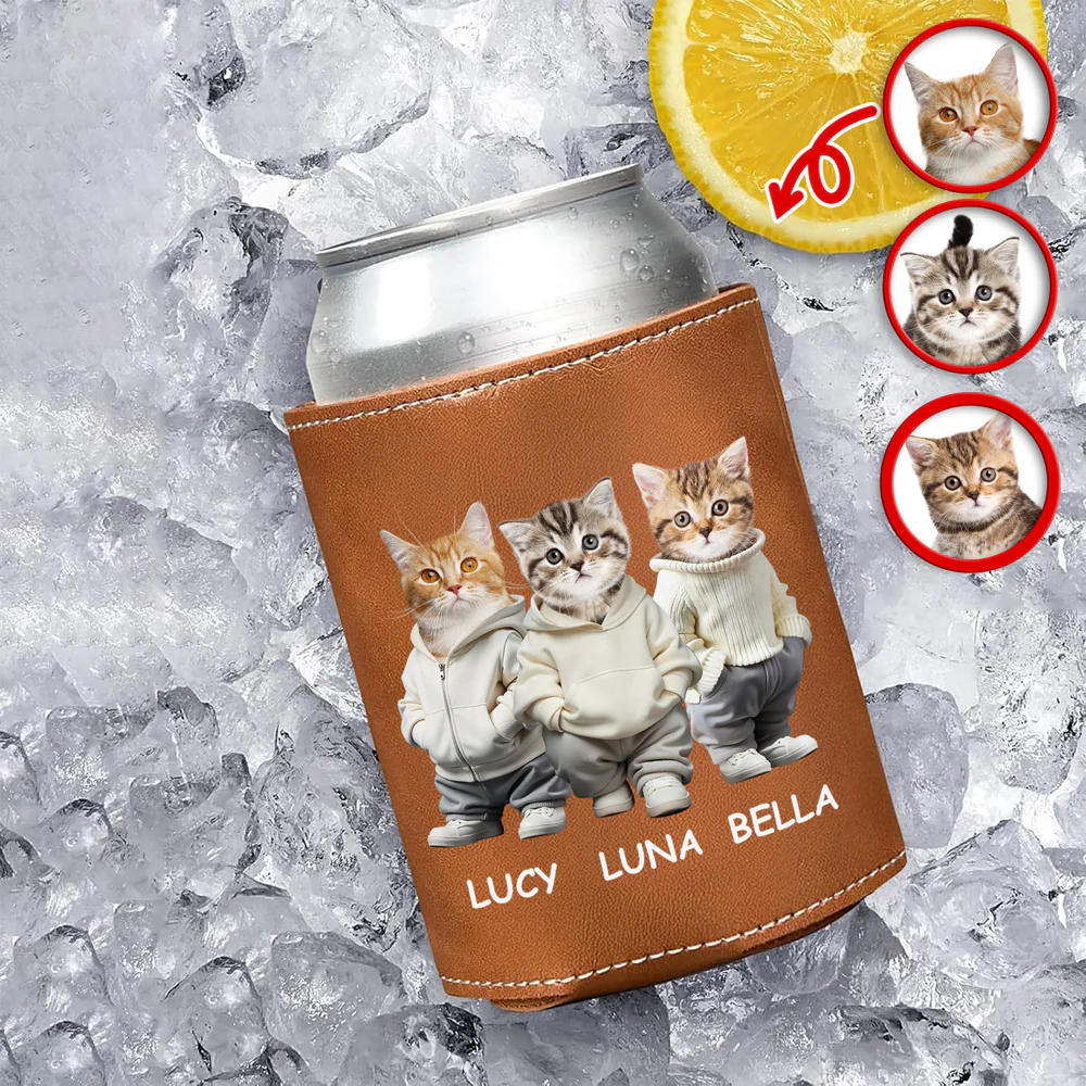 Custom Photo And Name Dog Cat Can Cooler Holder HA75 897592 - Image 3