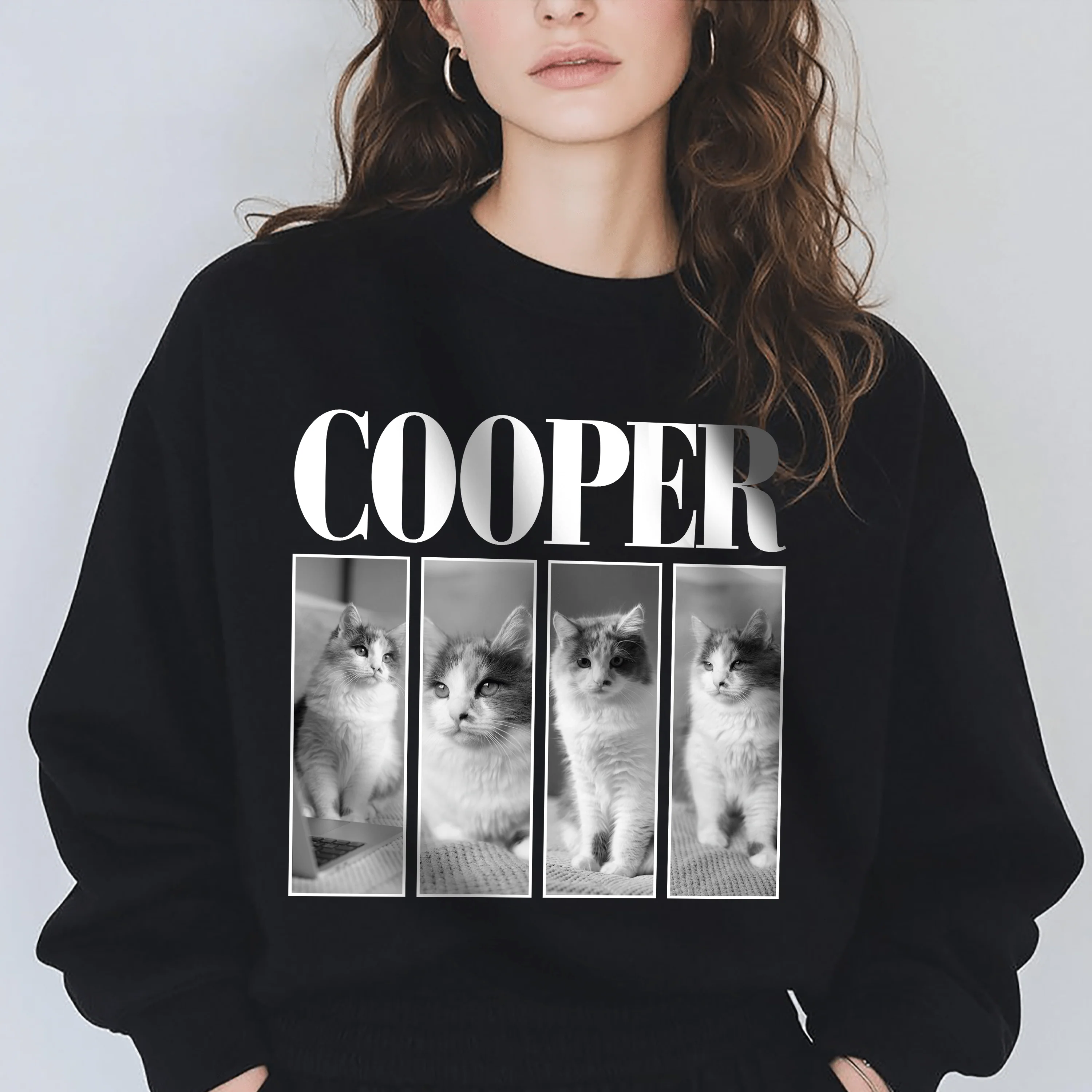 Custom Photo And Name Dog Cat Pets Family Dark Shirt HA75 891918
