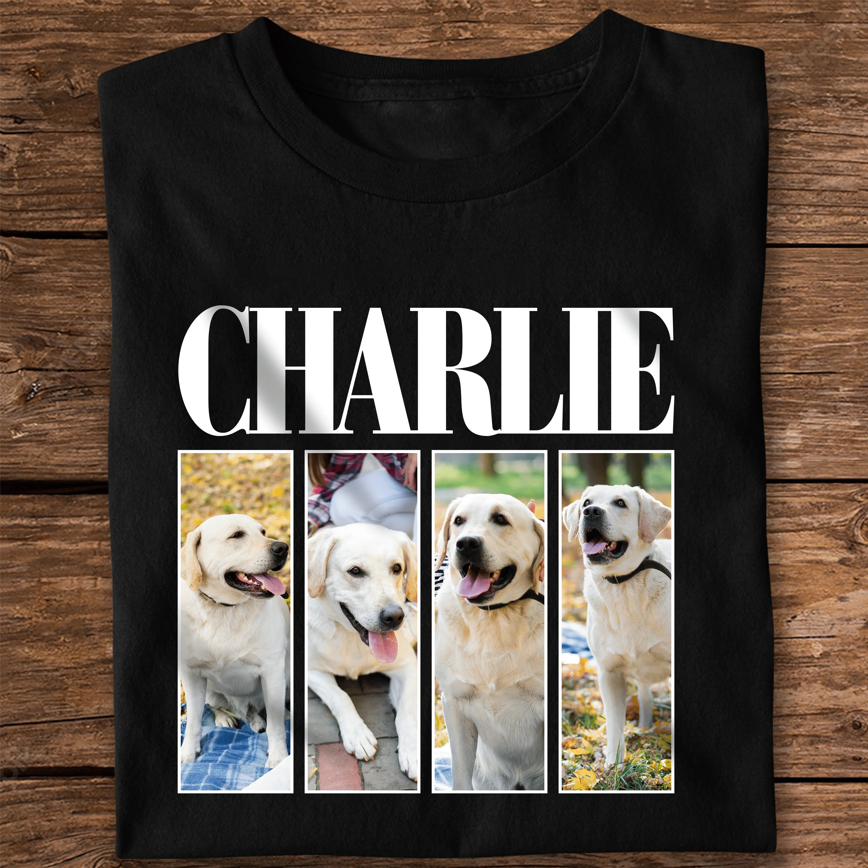 Custom Photo And Name Dog Cat Pets Family Dark Shirt HA75 891918 - Image 6