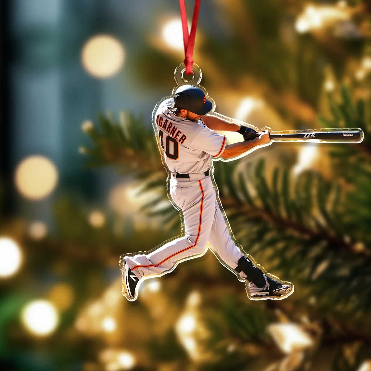 Custom Photo Baseball Players Personalized Acrylic Ornament HA75 897662 - Image 3