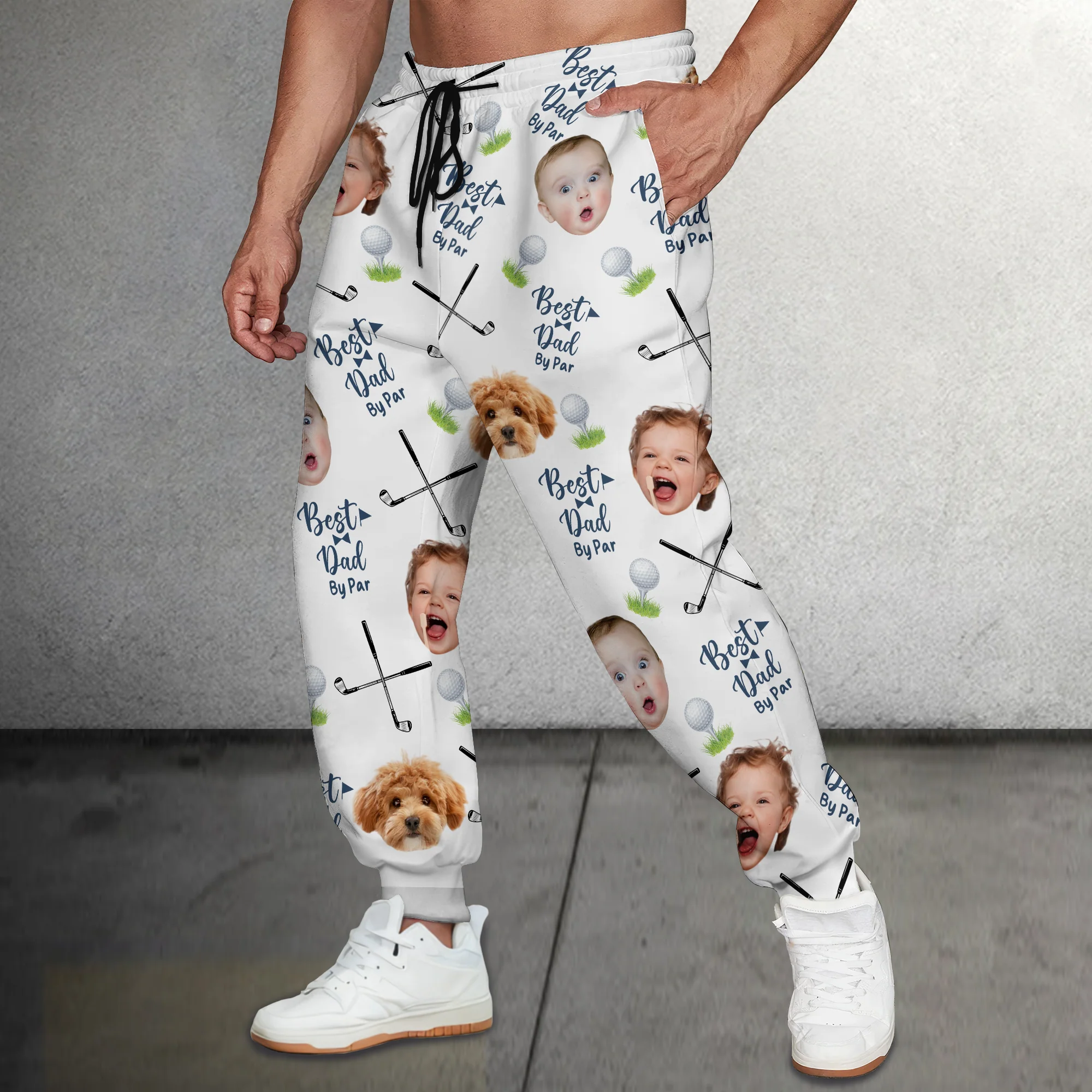 Custom Photo Best Dad By Par Sweatpants HA75 892728 - Image 3