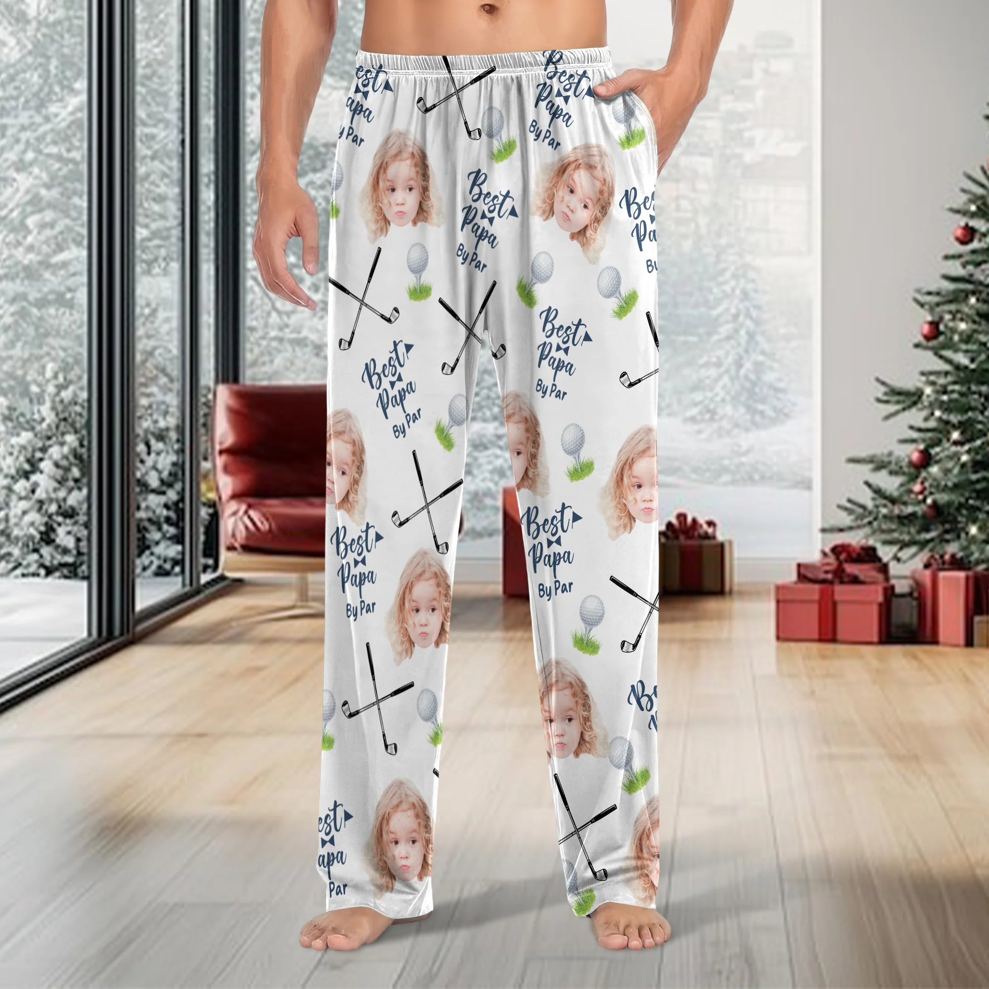 Custom Photo Best Dad By Par Sweatpants HA75 892728 - Image 4