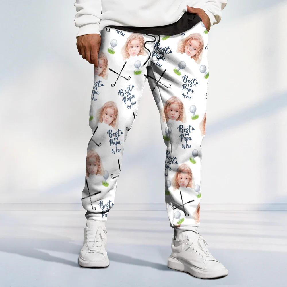Custom Photo Best Dad By Par Sweatpants HA75 892728 - Image 6